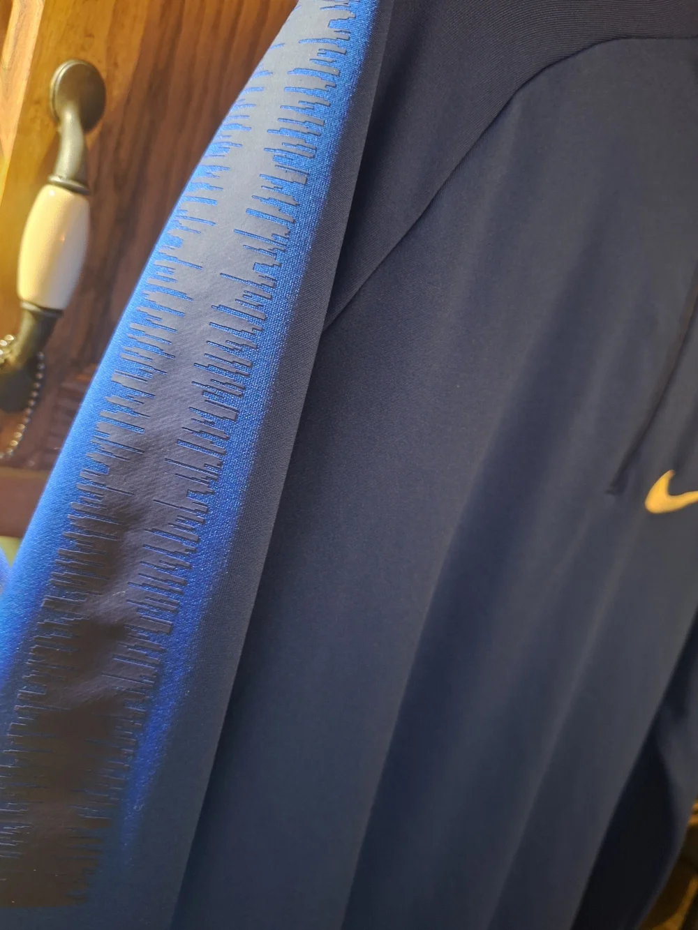 [[Nike]] Women’s Blue USA  Long-Sleeve 1/4 Zip Soccer Training Top